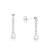 Cercei tenis argint cu pietre DiAmanti SMT-1023K-AS